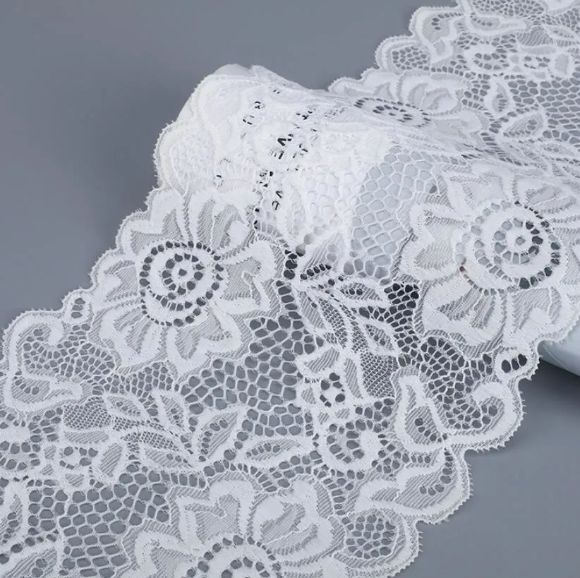 15cm Nylon Stretch Knitted Warp Knitted Lace Wavy Lace Soft Women′s Clothing Accessories