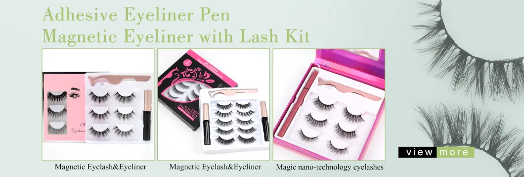 Newest Arrival Invisible Magnetic Faux Mink Eyelashes Set Magnetic Lashes