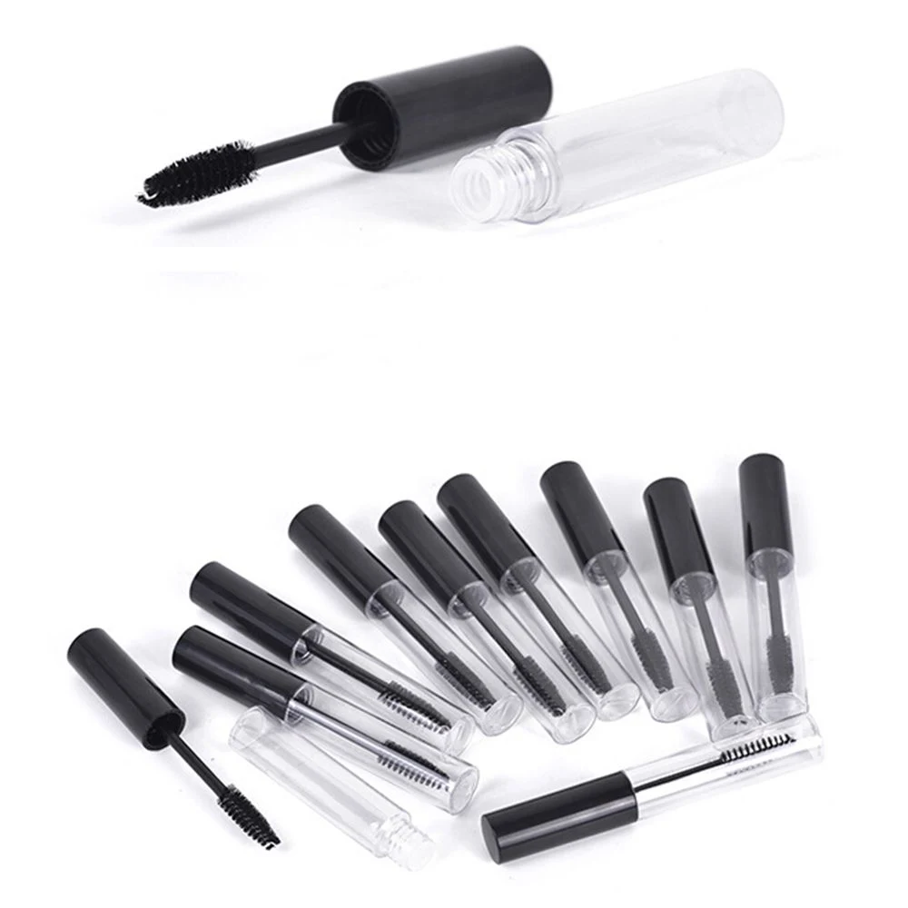 10ml Beauty Portable Empty Mascara Tube Eyelash Vial Liquid Bottle Container Black Cap Refillable Bottles Makeup Accessories